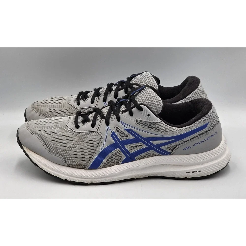 ASICS GEL-Contend 7 Mens Size 12 Piedmont Grey Blue Running Walking Shoes